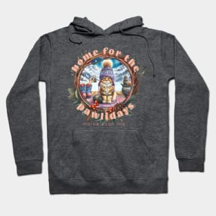 Home For The Holidays Beanie Maine Coon Life 11M Hoodie